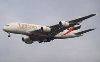 A6-EDA @ EGLL - On short final rwy 27R