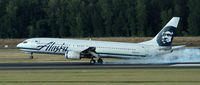 N307AS @ KPDX - ALASKA AIRLINES TOUCH DOWN AT PORTLAND - by Todd Royer