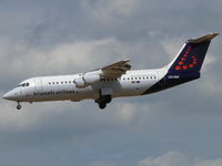 OO-DWI @ EBBR - British Aerospace BAe146-300/RJ100 OO-DWI Brussels Airlines - by Alex Smit