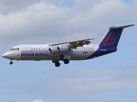OO-DWA @ EBBR - British Aerospace BAe146-300/RJ100 OO-DWA Brussels Airlines - by Alex Smit