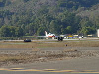 N49228 @ POC - Landing on runway 8L at Brackett - by Helicopterfriend