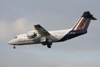 OO-DJP @ EBBR - flight SN2174 is descending to rwy 25L
