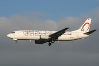 CN-RNC @ EBBR - arrival of flight 8A445 to rwy 25L