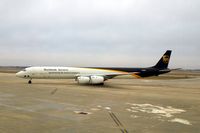 N840UP @ CID - Taxiing on to the cargo ramp - by Glenn E. Chatfield