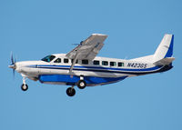 N423GS @ KAPA - Landing on 17L on a very windy day.