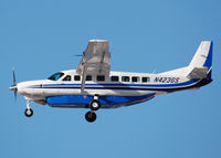 N423GS @ KAPA - Landing on 17L on a very windy day.