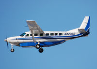 N423GS @ KAPA - Landing on 17L on a very windy day.