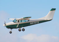 N8707X @ KAPA - Landing on 17L on a very windy day. - by Bluedharma