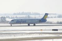 N403NV @ CID - On take-off roll Runway 9.  I'm looking into the snow, haze and sun! - by Glenn E. Chatfield