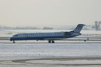 N501MJ @ CID - Taxiing to the terminal after crossing runway 13