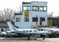G-CEJB @ EGTF - SMART MERIDIAN MALIBU GOING PAST THE TOWER - by BIKE PILOT