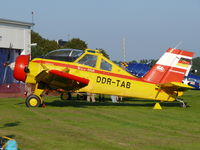 D-FOAB @ EDKA - PZL 106AR Kruk D-FOAB painted as Interflug DDR-TAB - by Alex Smit
