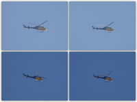 N717TV - Denver Channel 7 News over Columbine High School. Note forward camera rotating.