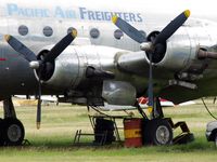 VH-PAF @ YBAF - Douglas DC4, Pacific Air Freighters - by Max Riethmuller