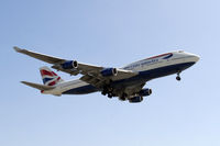 G-BYGE @ KLAX - British Airways 747 - by Todd Royer