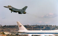79-0358 @ NFW - F-16 Departing Carswell AFB - by Zane Adams