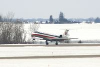 N728AE @ CID - Departing Runway 9.  On the way to O'Hare International - by Glenn E. Chatfield