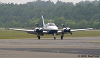 N242RC @ SFQ - Baron taxiing in at Suffolk