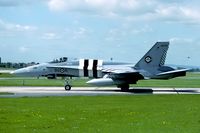 188781 @ EGDY - This 441 sqn Hornet showed invasion stripes during the D-Day celebrations in 1994, as did their Spitfires 50 years earlier. - by Joop de Groot