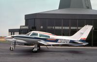 N1910G @ FRG - Cessna 310 II parked outside Republic's terminal in the summer of 1977. - by Peter Nicholson