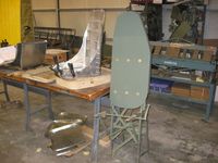 44-85813 @ I74 - Chairs in various stages of restoration for the B17 project at Urbana, Ohio. - by Bob Simmermon