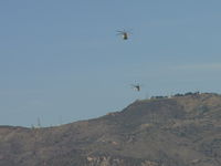N160LA @ POC - Copter 16 & Copter 14 approaching SR 57 & IS 210 - by Helicopterfriend