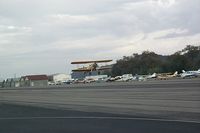 N69765 @ SANTA PAUL - McQueens plane on take off at Santa Paula - by Brian Mayfield