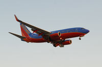 N428WN @ KLAX - Landing 24R at LAX - by Todd Royer