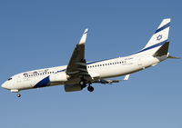 4X-EKP @ LEBL - Clear to land RWY 25R. - by Jorge Molina