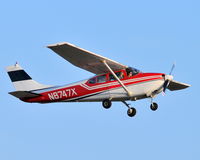 N8747X @ 5W8 - Departing runway 22 - by John W. Thomas