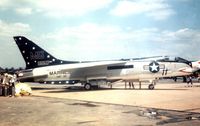 145557 @ IAD - Coded MG-11, this VMF-321 Crusader from Andrews AFB was in the static park of Transpo 72 held at Dulles Airport. - by Peter Nicholson