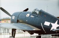 N103V @ IAD - An earlier regn is this F6F-3 Hellcat is N103V flown by the Confederate Air Force and displayed at Transpo 72 at Dulles Airport. - by Peter Nicholson