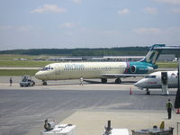 N992AT @ RDU - AirTran 717 pushback on to taxiway Alpha - by awhdxer74