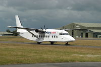 G-BNMU @ EGHH - WHITE AGAINST BLACK SKY - by Patrick Clements