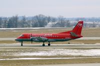 N438XJ @ CID - Departing Runway 13 for MSP