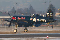 OE-EAS @ SZG - RedBull Chance Vought F4U-4 - by Juergen Postl