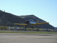 N4995C @ SZP - 1949 North American T-6G TEXAN (1949 factory reman) 'Thirsty Girl', P&W R-1340 Wasp 600 Hp, takeoff Rwy 04 - by Doug Robertson