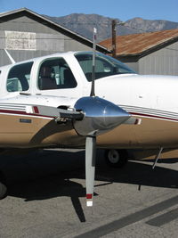 N6644R @ SZP - 1974 Beech 58 Baron, two Continental IO-520-C 285 Hp each, four-blade props - by Doug Robertson
