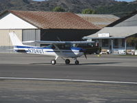 N704UT @ SZP - 1976 Cessna 150M, Continental O-200 100 Hp, landing roll Rwy 04 - by Doug Robertson