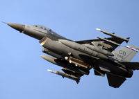 87-0246 @ KBKF - Takeoff Lockheed Martin F-16C Falcon 120th Fighter Squadron at Buckley AFB, CO - by Bluedharma