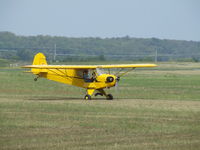 N88574 @ K81 - Piper Cub Miami Co airport days Sept 7, 2007 - by hrench