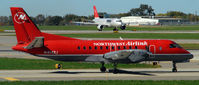 N414XJ @ KMSP - Taxi to gate - by Todd Royer