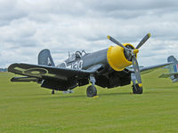 G-FGID @ EGSU - FG-1D Corsair/Duxford Flying Legends show - by Ian Woodcock