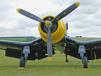 G-FGID @ EGSU - FG-1D Corsair/Duxford Flying Legends show - by Ian Woodcock