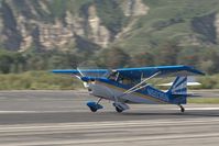 N5035N @ SZP - Citabria Taking Off Rwy 4 Santa Paula - by Curt Sletten