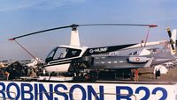 G-HUMF @ EGLF - ROBINSON R22 BETA - by moxy