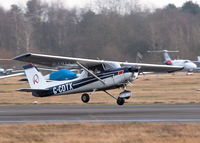 G-CDTX @ EGLK - LANDING ON 25 IN A GUSTING CROSS WIND - by BIKE PILOT