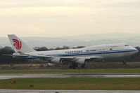 B-2477 @ EGCC - Air China cargo's B747-400 Freighter arrives into Manchester (UK) - by Terry Fletcher