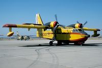 UD13-3 @ LETO - The Spanish CL-215 were converted to CL-215T of sold on the civil market. UD.13-3 was sold as EC-GBP in 1996. - by Joop de Groot