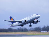 D-AILM @ EGCC - Lufthansa - by chris hall
